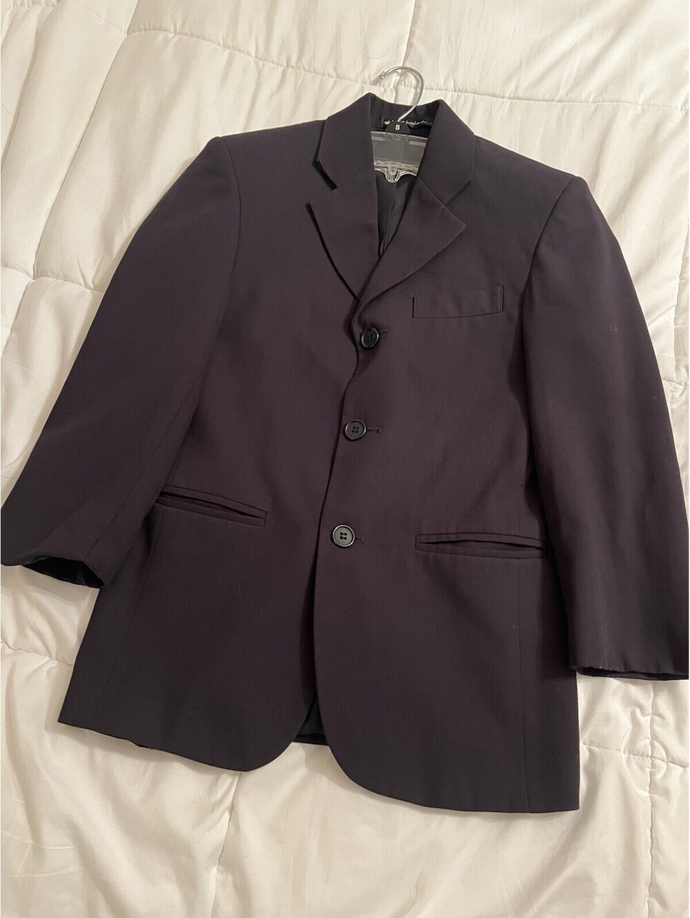 Perry Ellis BOYS size 10 Black 2 Piece Suit wedding communion jacket pants